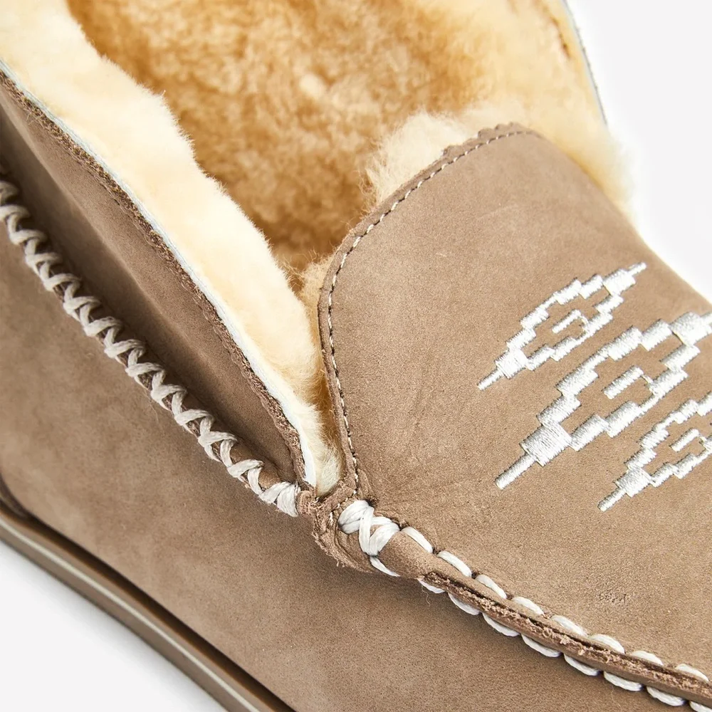 hari mari ALTA Storm nubuck leather shearling indoor/outdoor slippers 8 SOLD OUT - Picture 3 of 11